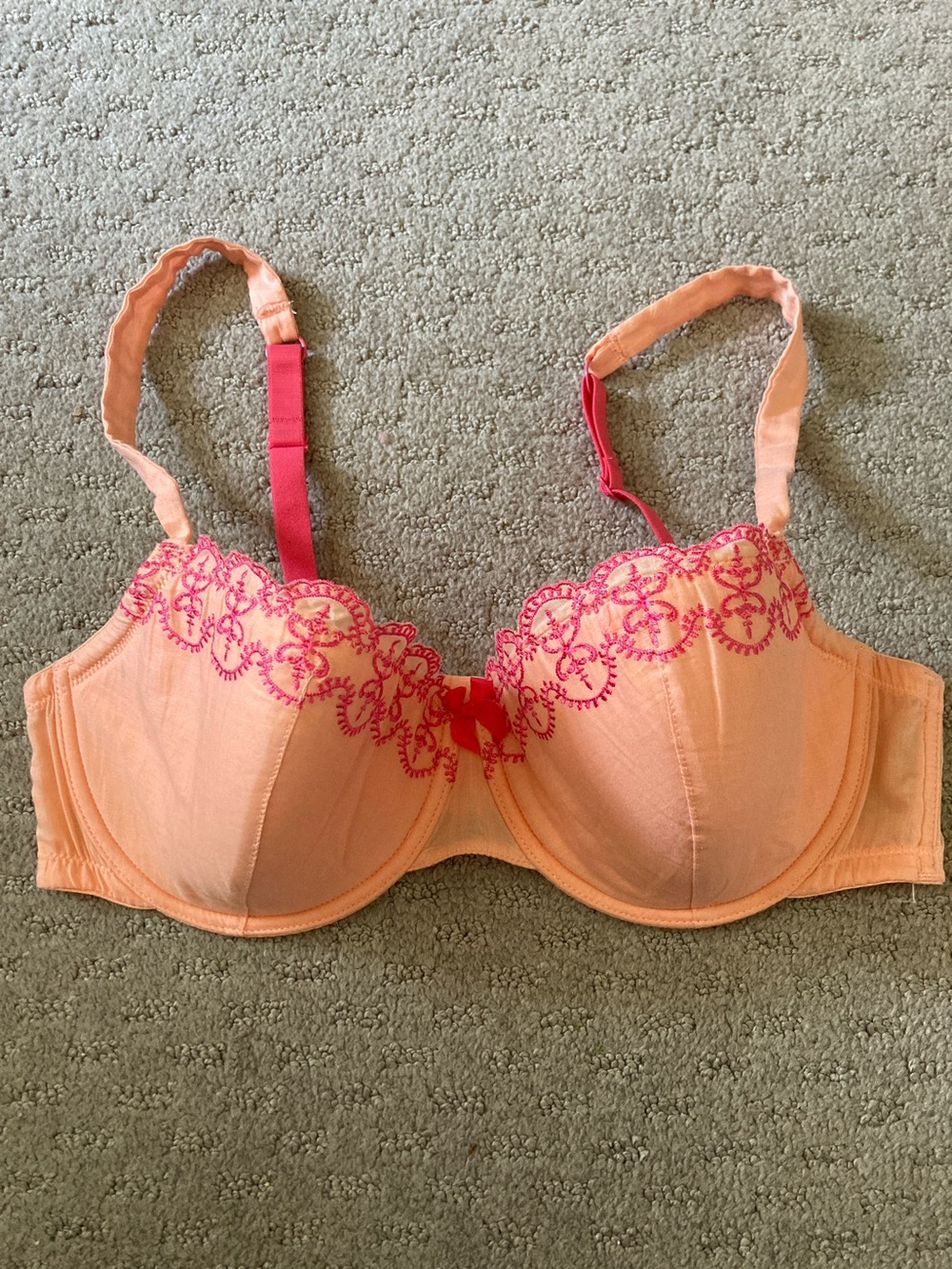 Calypso St. Barth x Target orange bra, 38D.